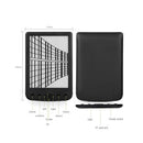 BK-6025 Portable e-Book Reader 16GB E-Ink 6inch Multifunction E-Reader 800*600 High Resolution Display Screen 300DPI