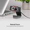 HXSJ S30 720P Webcam Manual Focus Computer Camera Built-in Sound Absorbing Microphone Video Call Web Camera for PC Laptop