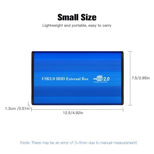 USB2.0 إلى IDE حافظة القرص الصلب 2.5 بوصة IDE قالب أقراص صلبة محمول صندوق القرص الصلب سبائك الألومنيوم قالب أقراص صلبة أسود