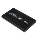 حافظة أقراص صلبة SATA SSD مقاس 2.5 بوصة USB2.0 إلى حافظة قرص صلب SATA محمولة من سبائك الألومنيوم SSD قالب أقراص صلبة أسود