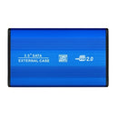 حافظة أقراص صلبة SATA SSD مقاس 2.5 بوصة USB2.0 إلى حافظة قرص صلب SATA محمولة من سبائك الألومنيوم SSD قالب أقراص صلبة أسود