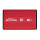 حافظة أقراص صلبة SATA SSD مقاس 2.5 بوصة USB2.0 إلى حافظة قرص صلب SATA محمولة من سبائك الألومنيوم SSD قالب أقراص صلبة أسود