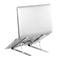 7-level Adjustable Laptop Stand Portable Aluminum Alloy Laptop Stand Foldable Non-slip Notebook Holder Silver