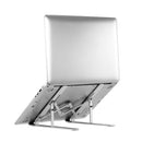 7-level Adjustable Laptop Stand Portable Aluminum Alloy Laptop Stand Foldable Non-slip Notebook Holder Silver