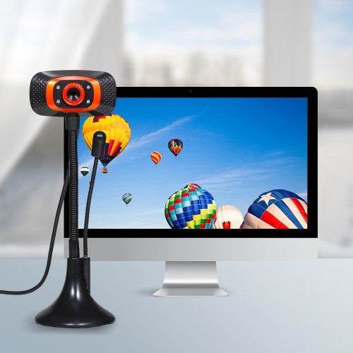 Drive-free Web Camera USB Webcam with Microphone Light Supplement Lamp for Desktop Computer Laptop Plug and Play