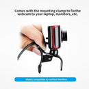 Portable HD Webcam 480P 5MP 30fps Web Camera Built-in Microphone USB Plug & Play for Laptop Desktop