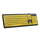 USB Wired Keyboard Large Character Keyboard Home Office Mute Keyboard for Desktop Computer Laptop