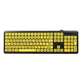 USB Wired Keyboard Large Character Keyboard Home Office Mute Keyboard for Desktop Computer Laptop