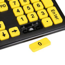 USB Wired Keyboard Large Character Keyboard Home Office Mute Keyboard for Desktop Computer Laptop