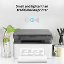 A4 Portable Thermal Printer BT Printer Built-in Battery Test Paper Document Photo Printer White EU Plug