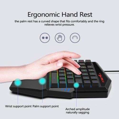 35 Buttons Gaming Keyboard Mechanical Keyboard Backlight Gaming Key-Pad Mobile Phones Game Accessories