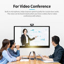 720P High-Definition Webcam 30fps Web Camera 360 Degree Rotation Noise-reduction Microphone HD Laptop Computer Camera USB Plug & Play for Laptop Desktop TV Box