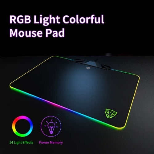 Motospeed P98 RGB لوحة ماوس 350 * 250 * 3.5 ملم مفتاح لمس سعوي USB سلكي LED RGB ملون إضاءة لوحة ماوس للألعاب لوحة ماوس بساط للكمبيوتر المحمول