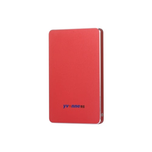 Yvonne 2.5" USB 3.0 HDD External Mobile Hard Drive Portable HDD Storage Compatible For PC Mac Desktop Laptop Red 250GB