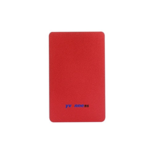 Yvonne 2.5" USB 3.0 HDD External Mobile Hard Drive Portable HDD Storage Compatible For PC Mac Desktop Laptop Red 250GB