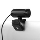 1080P HD Wide-angle Webcam Video Conference Camera USB Plug & Play with Lens Cap & Tripod for Laptop Desktop TV Box