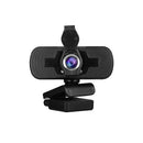 1080P HD Wide-angle Webcam Video Conference Camera USB Plug & Play with Lens Cap & Tripod for Laptop Desktop TV Box