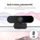 1080P 2MP High-Definition Wide-angle Webcam Video Conference 30fps Web Cam USB Plug & Play Noise-reduction Microphone HD Laptop Computer Camera for Laptop Desktop TV Box