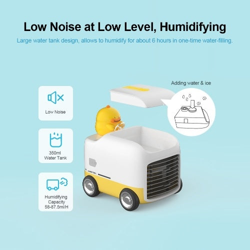 Cute Portable Air Conditioner Humidifier Mini USB Air Cooler