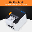 Multifunctional Thermal Printer Label Printer Receipt Printer Wireless BT Mobile Printer for Supermarket Restaurant EU Plug