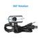 USB Computer Camera 480P Manual Focus Web Camera Drive-free Webcam with External Microphone for Video Chat Online Conference