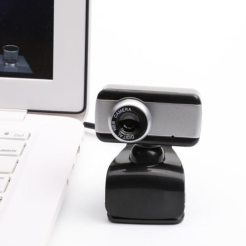 USB Computer Camera 480P Manual Focus Web Camera Drive-free Webcam with External Microphone for Video Chat Online Conference