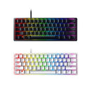 لوحة مفاتيح ميكانيكية صغيرة من Razer Huntsman، مفتاح بصري Clicky، 61 مفتاحًا، لوحة مفاتيح سلكية RGB لأجهزة الكمبيوتر المحمول باللون الأسود