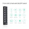 7-Port USB 3.0 HUB USB Splitter 7 Ports Expander with Switch For PC