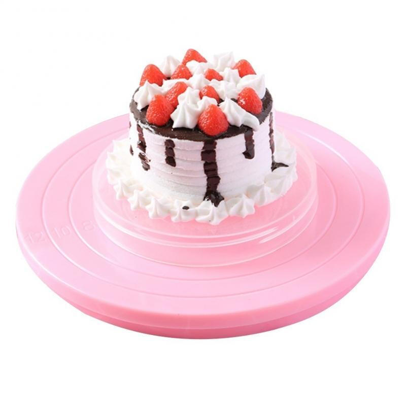 Cake Decoration Rotating Turntable - Pink