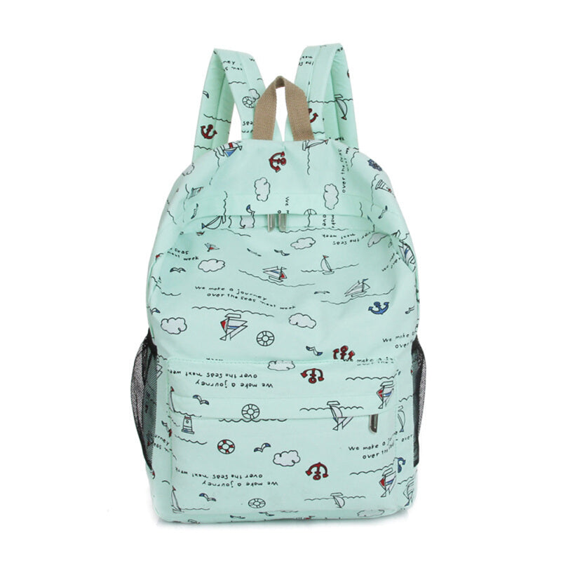 Cartoon Premium Multi-Function Backpack - Green