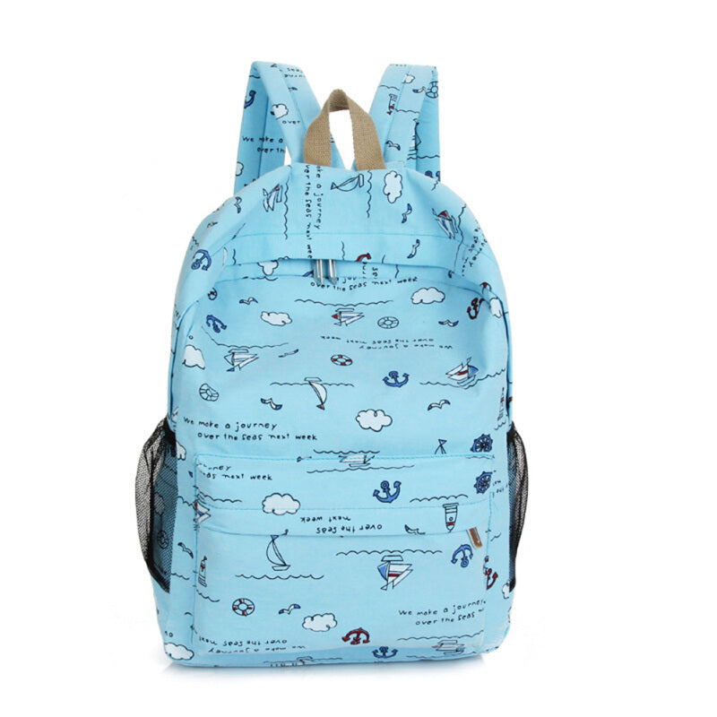 Cartoon Premium Multi-Function Backpack - Blue