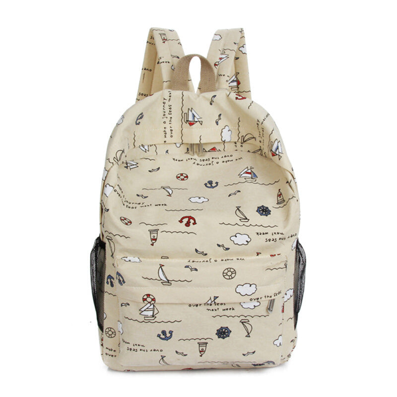 Cartoon Premium Multi-Function Backpack - Brown