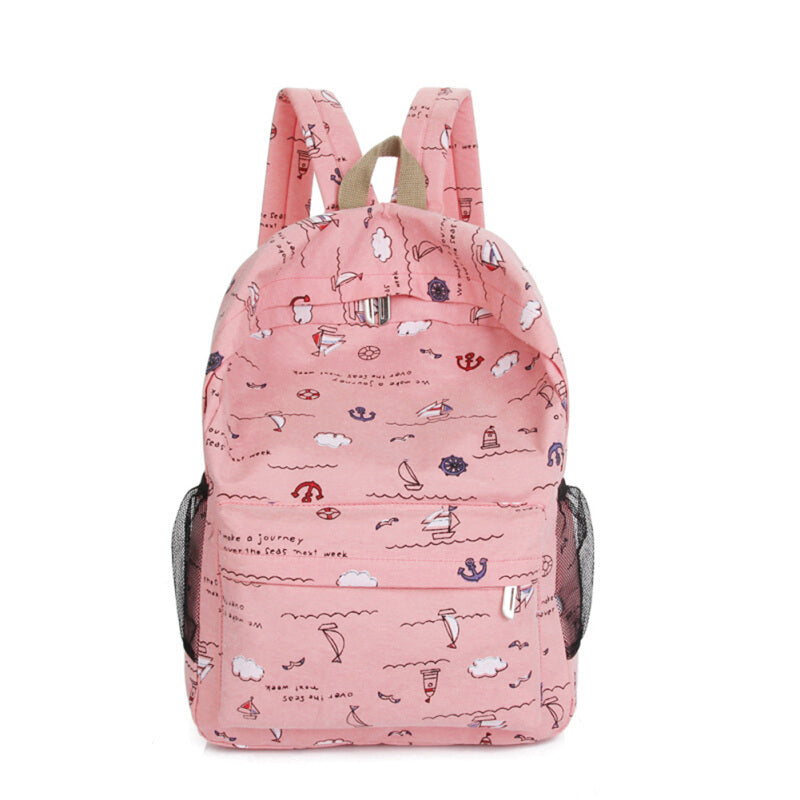 Cartoon Premium Multi-Function Backpack - Pastel Pink