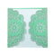 Carved Invitation Cards - Tiffany Blue