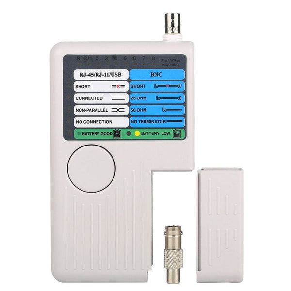 Cat5 Cat6 Multifunctional Network Cable Tester- White