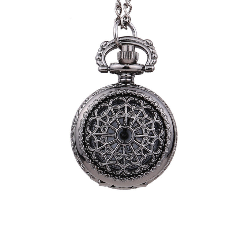 Chain Premium Spider Web Pocket Watch - Gray