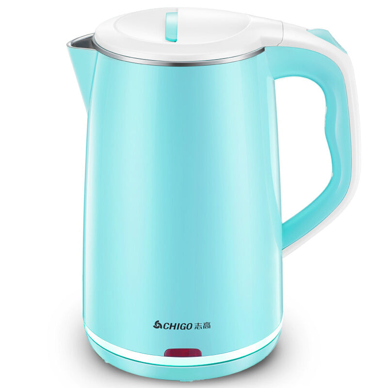 Chigo Double Layer Stainless Electric Kettle - Blue