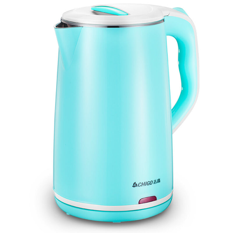 Chigo Double Layer Stainless Electric Kettle - Blue