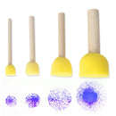 Children Sponge Painting Brush - Yellow