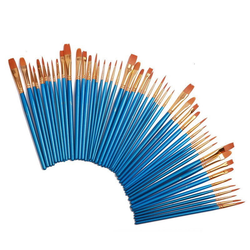 Children's Premium Painting Brushes Set - Blue