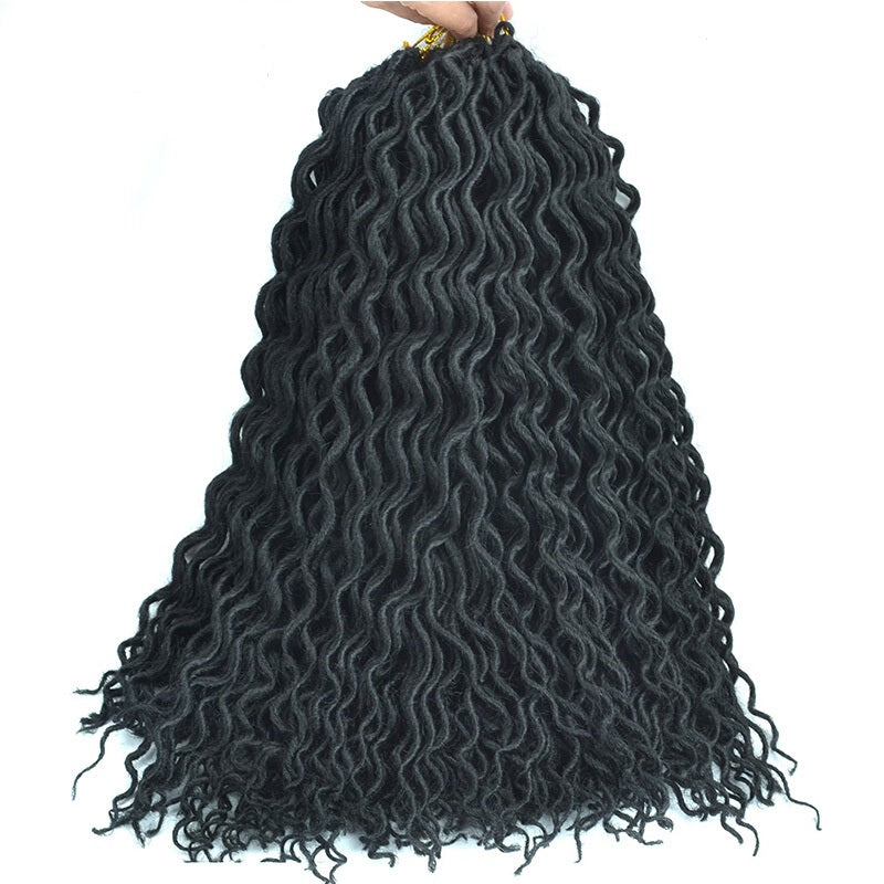 Chorliss Curly Crochet Style Synthetic Hair - Black