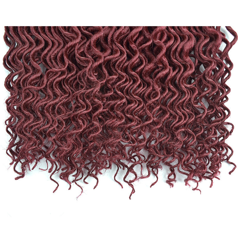 Chorliss Curly Crochet Style Synthetic Hair - Burgundy