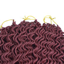 Chorliss Curly Crochet Style Synthetic Hair - Burgundy