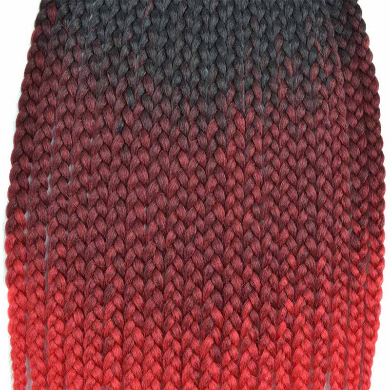 Chorliss Fashionable Crochet Twist Braids - Burgundy