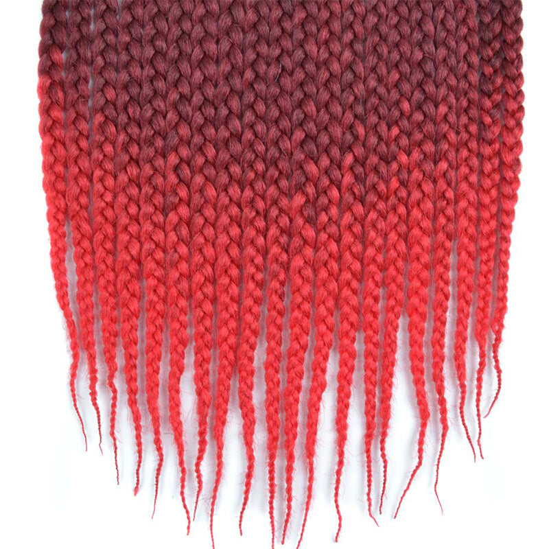 Chorliss Fashionable Crochet Twist Braids - Burgundy