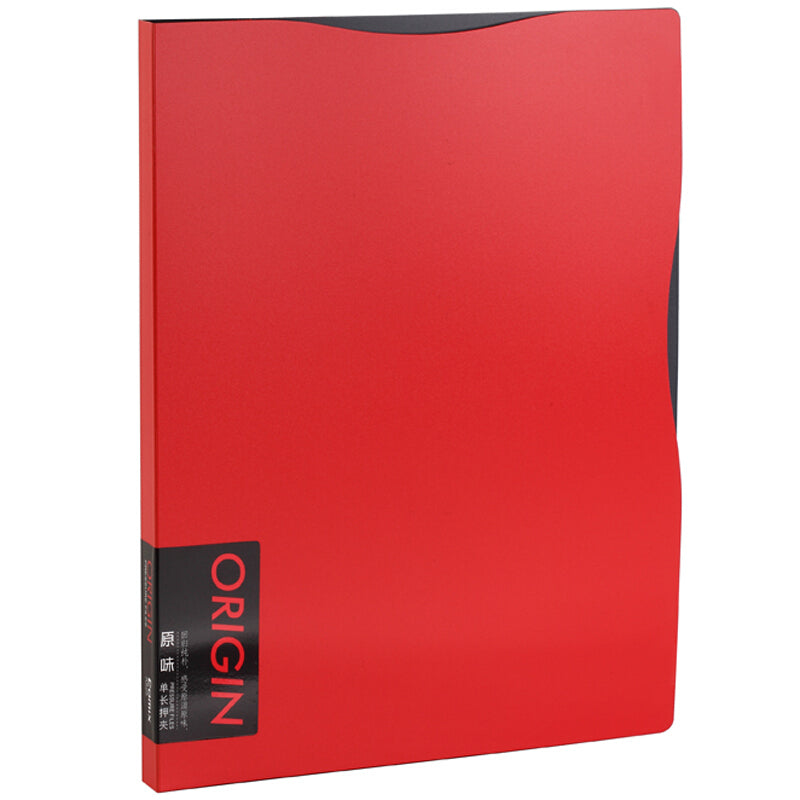 Comix A824 Premium Single Strong Clip Folder - Red