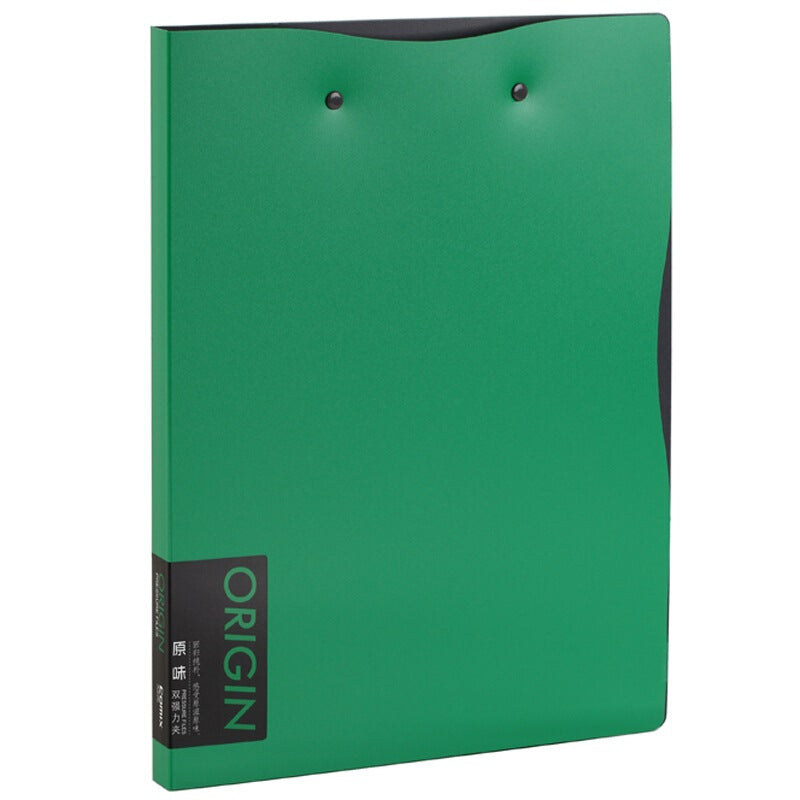 Comix A826 Premium Double Strong Clip Folder - Green