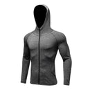 Compression Premium Men Running Jacket - Grey