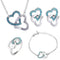 Crystal Premium Necklace & Earrings - Light Blue