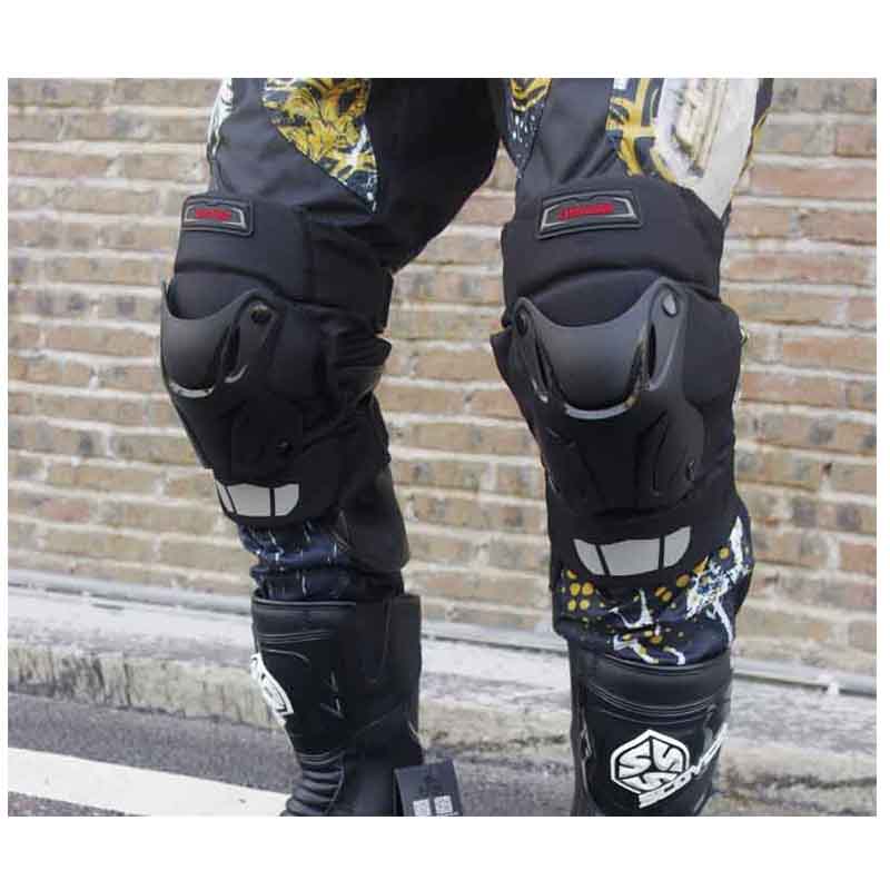 Cuirassier Motorcycle Knee Protector - Black